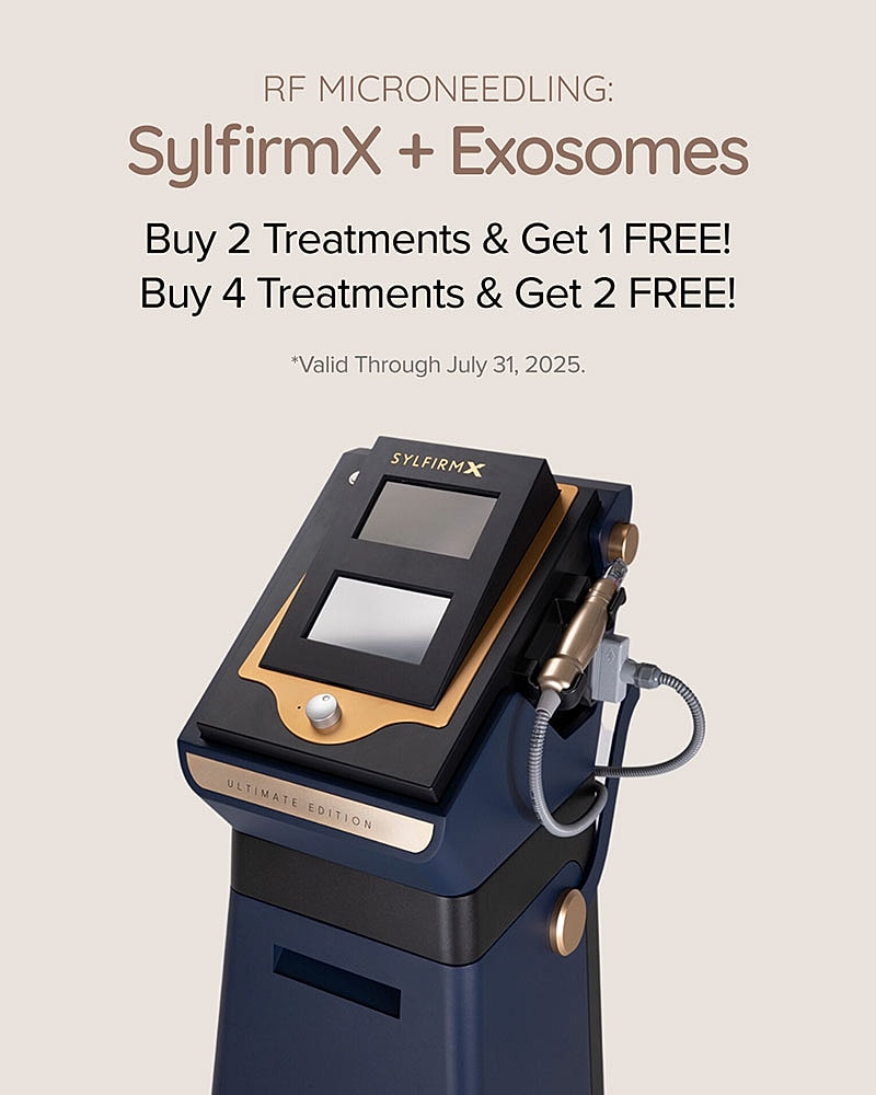 RF Microneedling treatment promotion and machine.